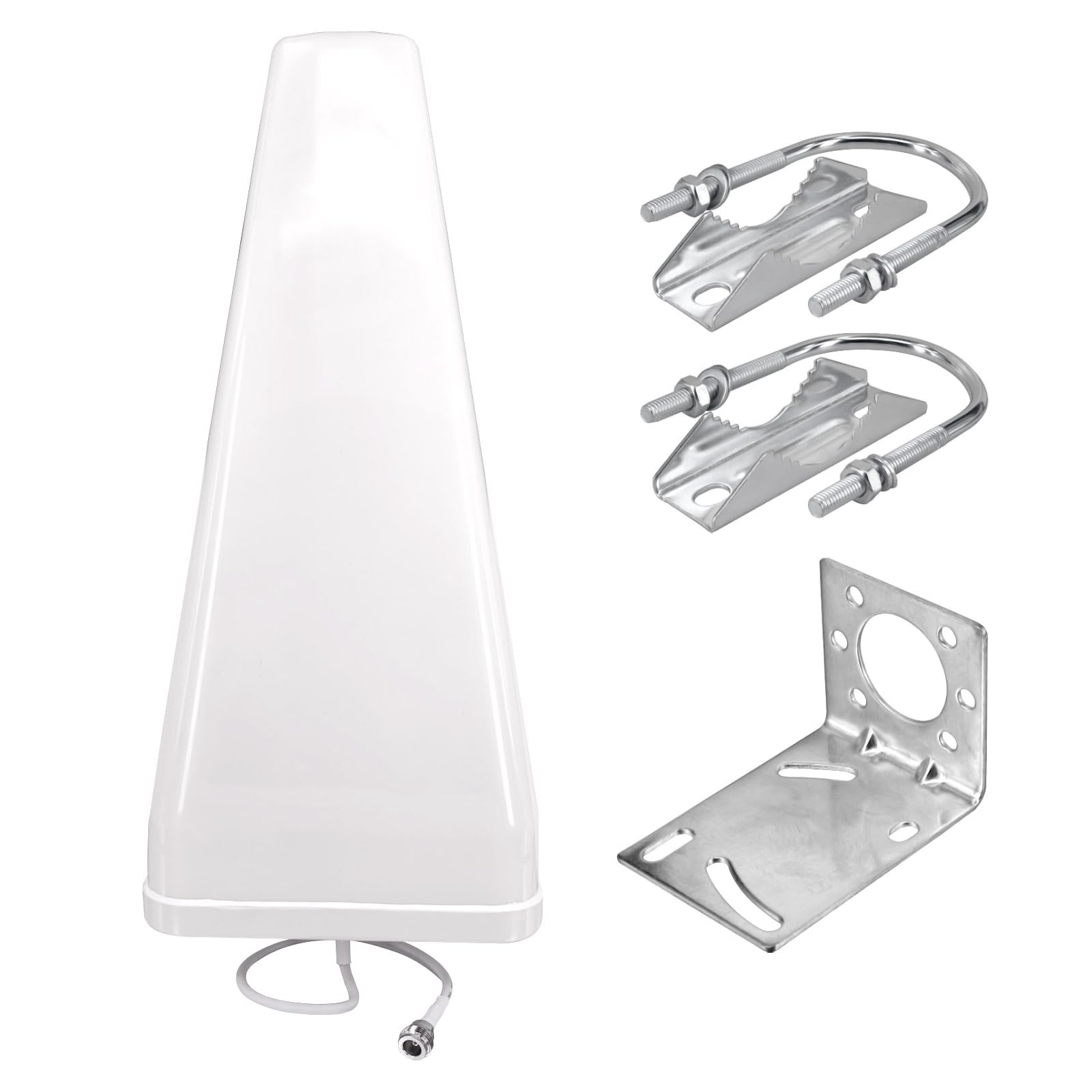 12DBi Yagi Antenna Direzionale 4G/5G/LTE WiFi Antenna Esterna 698-3800MHz Antenna ad alto guadagno a banda larga N Connettore femmina Supporto fisso universale Esterno per Boost del segnale