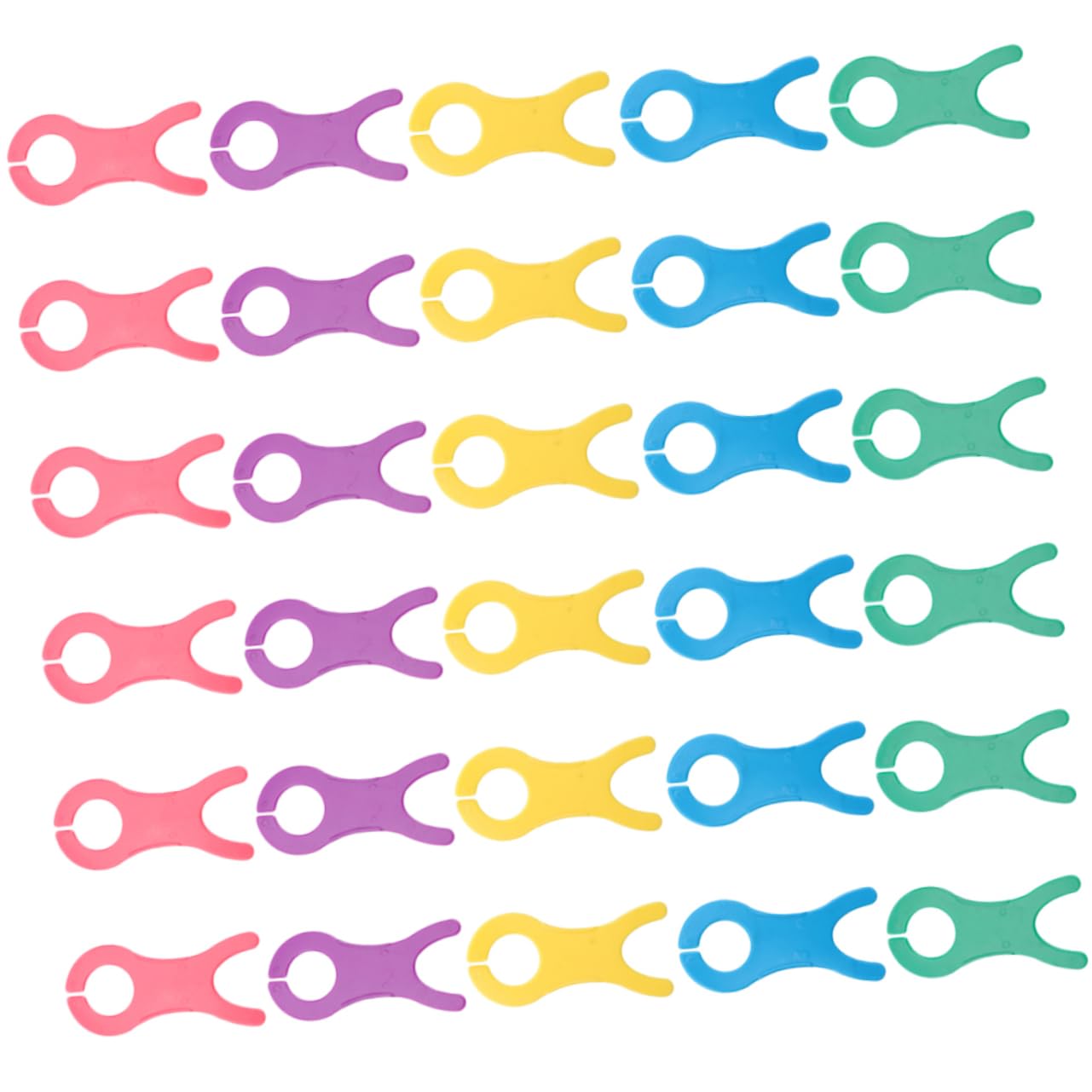 EXCEART 40 Pièces Planche à Enrouler La Laine Organisateur De Bobine De Outil De Tricot Bricolage Machine à Tisser Les Fils Grande Bobine De Tricoteur Bobines Plastique Espèce De Poisson