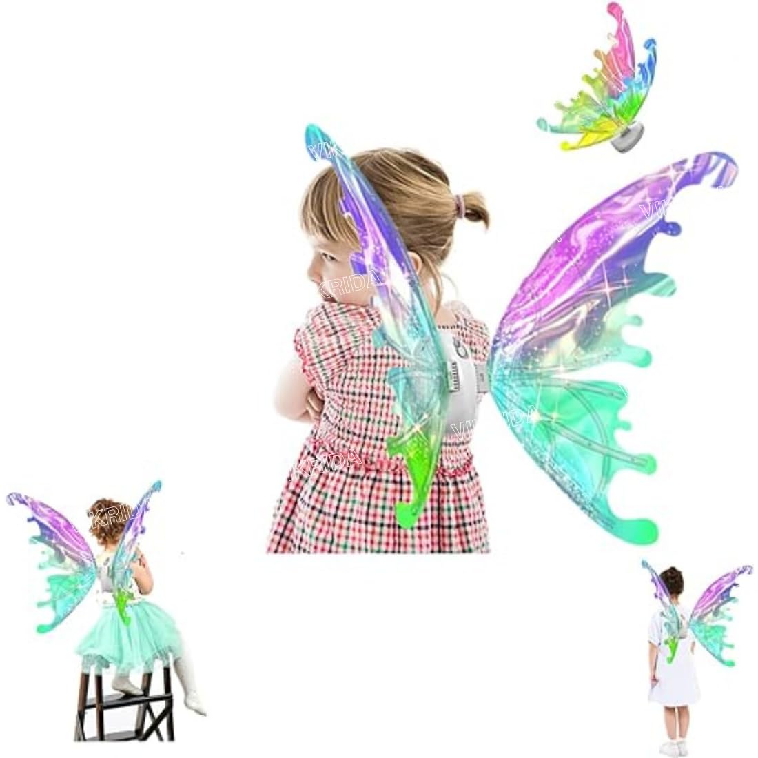 See full amazon price history chart for VikriDA Plastic Fairy Glowing Wings For Girls | Electric Butterfly Sparkling Wings With Led Lights | Perfect Costume For Party Decoration, Multicolor VikriDA Plastic Fairy Glowing Wings For Girls | Electric Butterfly Sparkling Wings With Led Lights | Perfect Costume For Party Decoration, Multicolor (B0D4LTNBGK) Amazon Price History, Amazon Price Tracker
