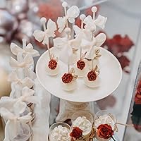 Vista 7 de ZiXiang Moldes de silicona de flores de rosas, molde de fondant de flores de margarita para decoración de pasteles, decoración de cupcakes, caramelo