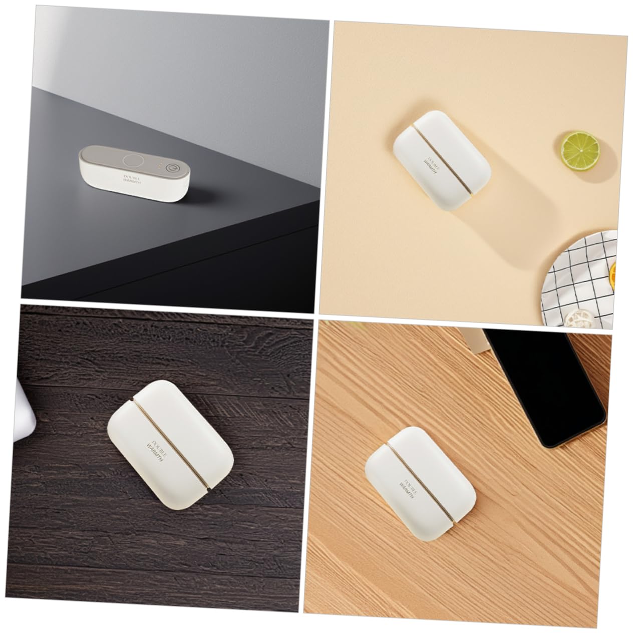 FOMIYES Scaldamani Elettrico Portatile Calore Rapido Design Magnetico Ricaricabile Tramite USB per Viaggio Caccia e Attrezzatura all Aperto