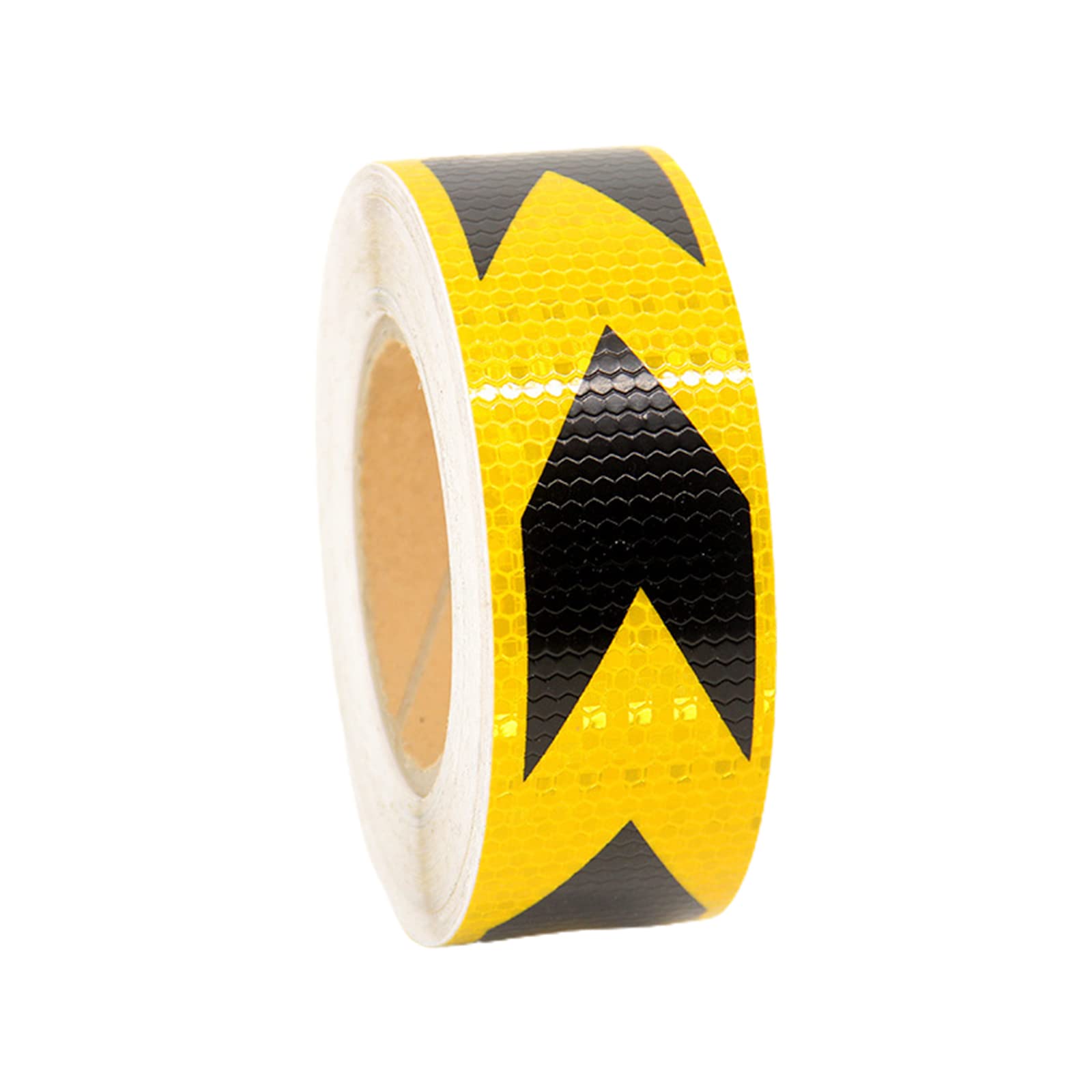 Reflektorbandrolle für den Außenbereich, wasserdichtes Reflektorband, 5,1 x 24,4 m, wasserdichtes, selbstklebendes Sicherheits- und Warnreflektorband für den Außenbereich(Yellow Black)