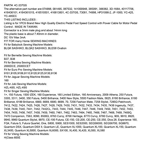 KUNPENG – Pédale de commande #4C-337GS pour Singer 6660, JUKI HZL-K65, Euro-Pro 9101, Babylock BLES8 Ovation - Les Beatles, Paul McCartney, John Lennon, RIngo Starr, George Harrison KUNPENG - Pédale de commande #4C-337GS pour Singer 6660, JUKI HZL-K65, Euro-Pro 9101, Babylock BLES8 Ovation – Image 5