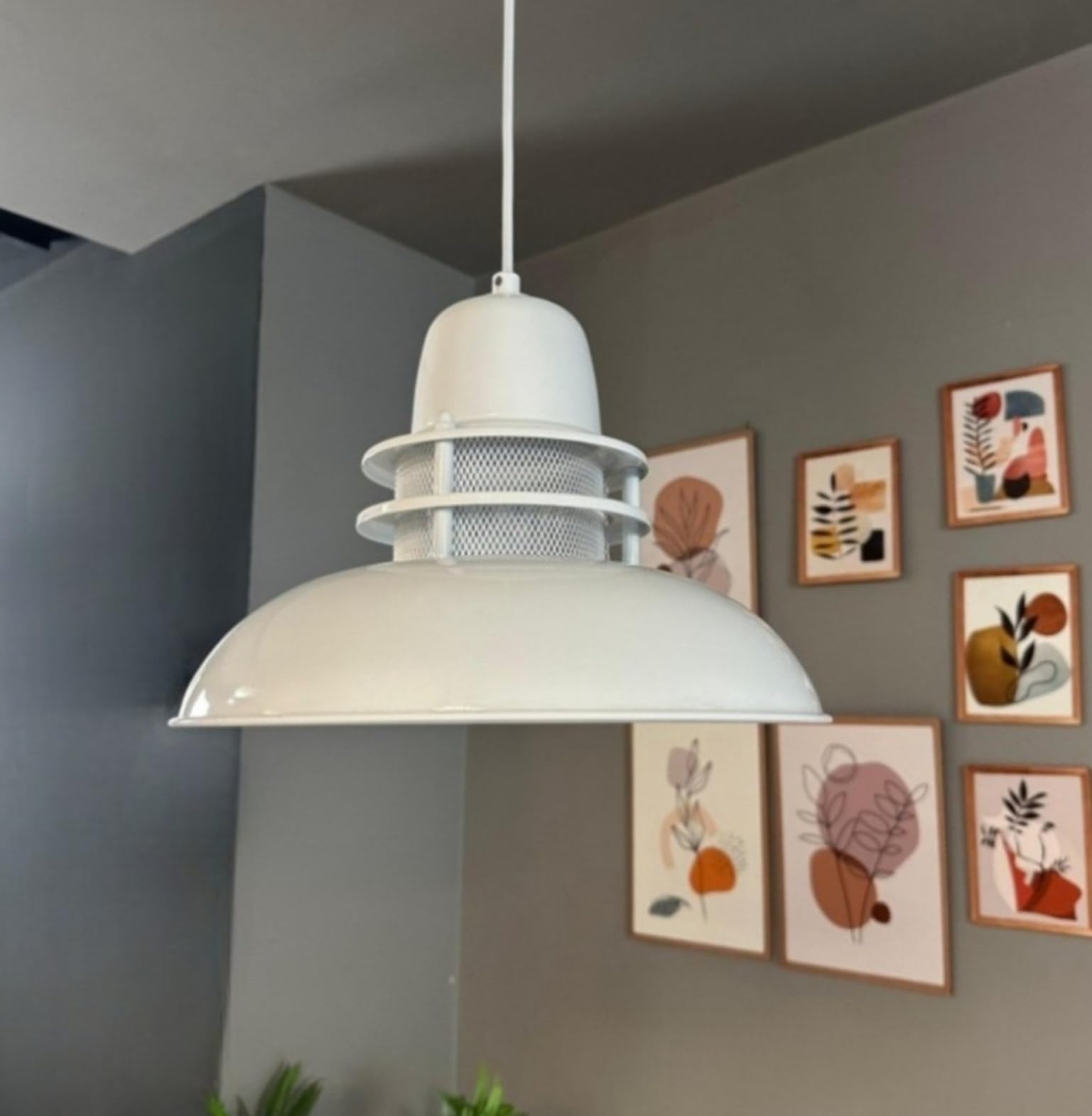 Bamyum Industrial Hanging Lamp, 34 cm Living Room Chandelier, Metal Kitchen & Bedroom Lamp, Dining, Hallway & Industrial Lighting — image 1