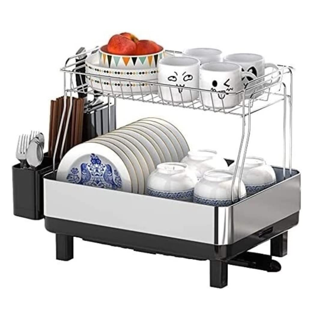 Rejilla para escurrir Platos Rejilla para Platos Rejilla para escurrir Platos de Acero Inoxidable para secar los Suministros de vajilla Rejilla para Cocina Rejilla para secar Plato