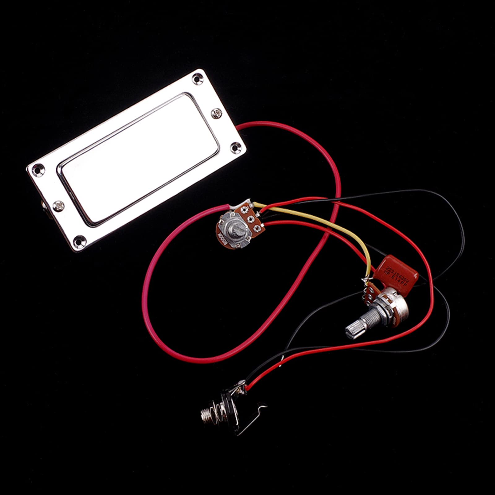 Set di mini pickup Humbucker in ceramica pre-cablato a doppia bobina per chitarra elettrica, con pickup precablati per volume e tono