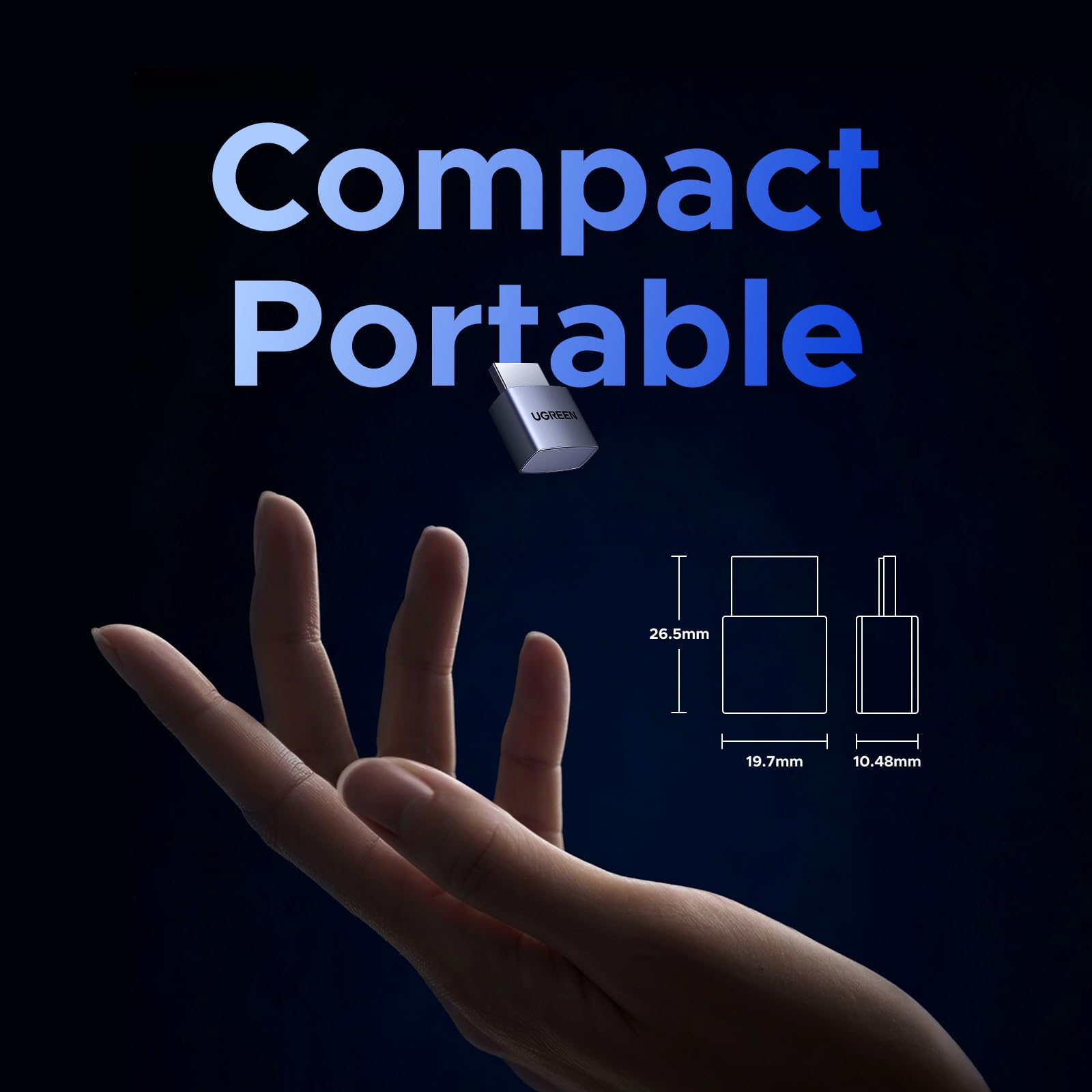 UGREEN 4 Pack HDMI Dummy Plug 4K@60Hz 2K@60Hz 1080P@120Hz, EDID Emulator, Virtual Monitor Emulator, HDMI Headless Adapter for Remote PC, Laptop - 4