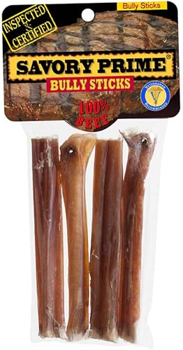 Savory Prime 003008 American bully Sticks 4Count