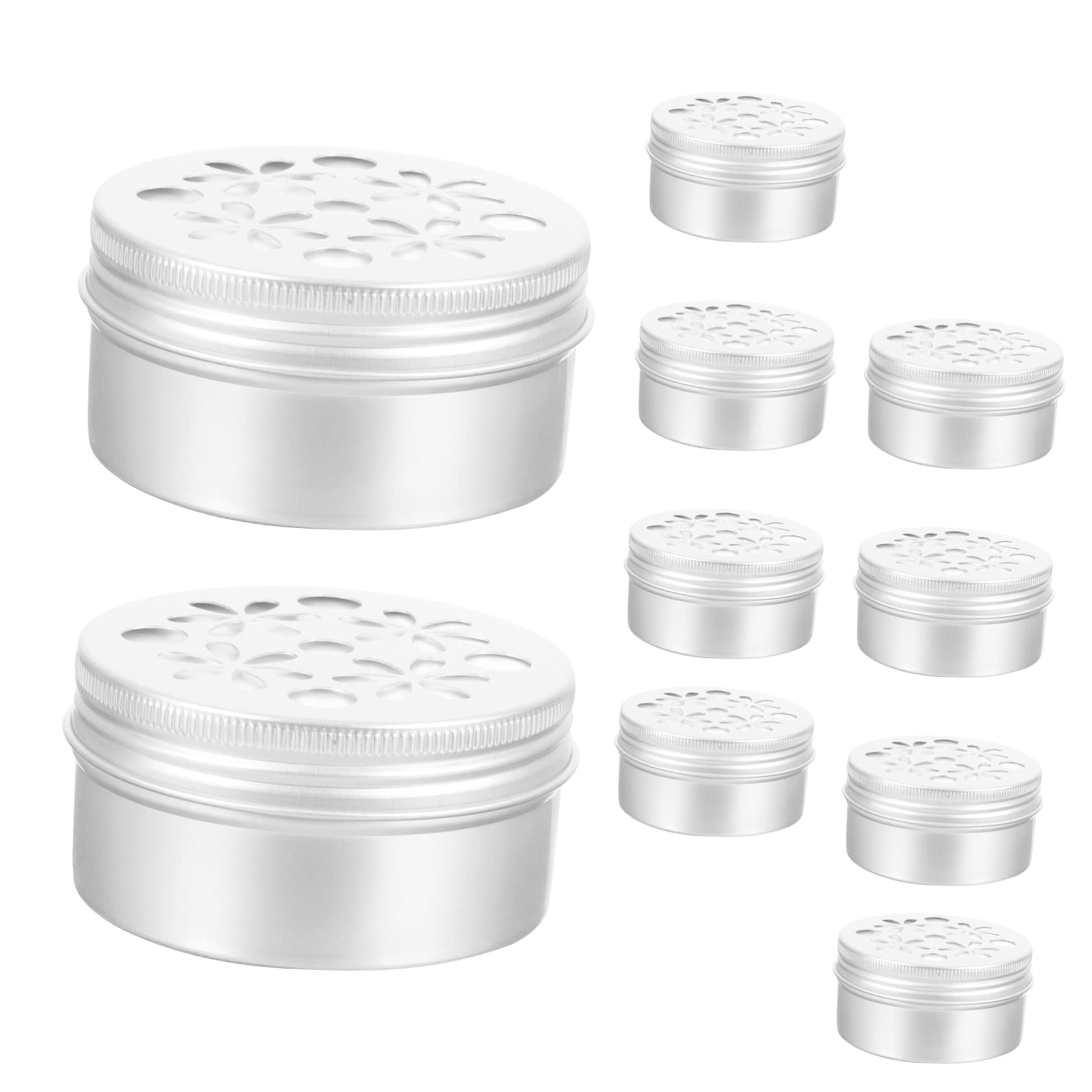 Caja de Entrenamiento Olfativo para Perros de Aluminio Resistente a Mordeduras, Capacidad 80ml, Paquete de 10 Unidades para Adiestramiento de Perros en Casa