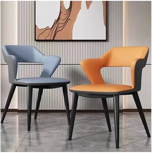 Miniatura 2 de Sillas de comedor, modernas sillas de comedor tapizadas con patas de metal para cocinasala de estaroficina, sillas para comedor (gris)