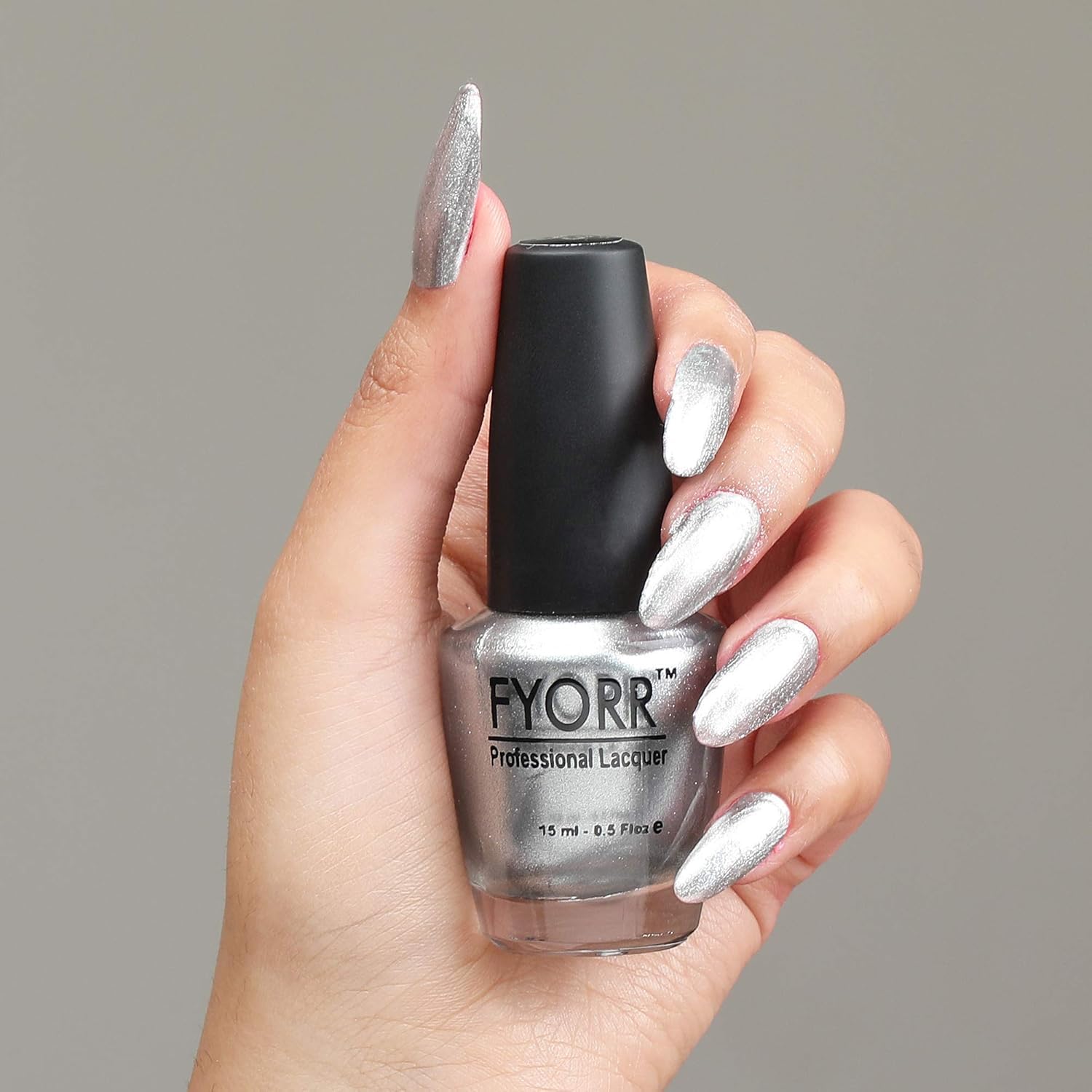 15ml Professional Shimmery Glitter Nail Polish by Ritu Verma | Glittery Party and Casual Long Lasting, Quick Dry, Chip Resistant High Shine Nail Paint | Smooth & Easy Application | Vibrant Nail Color for Women & Girls (Silver Magic)-image-38