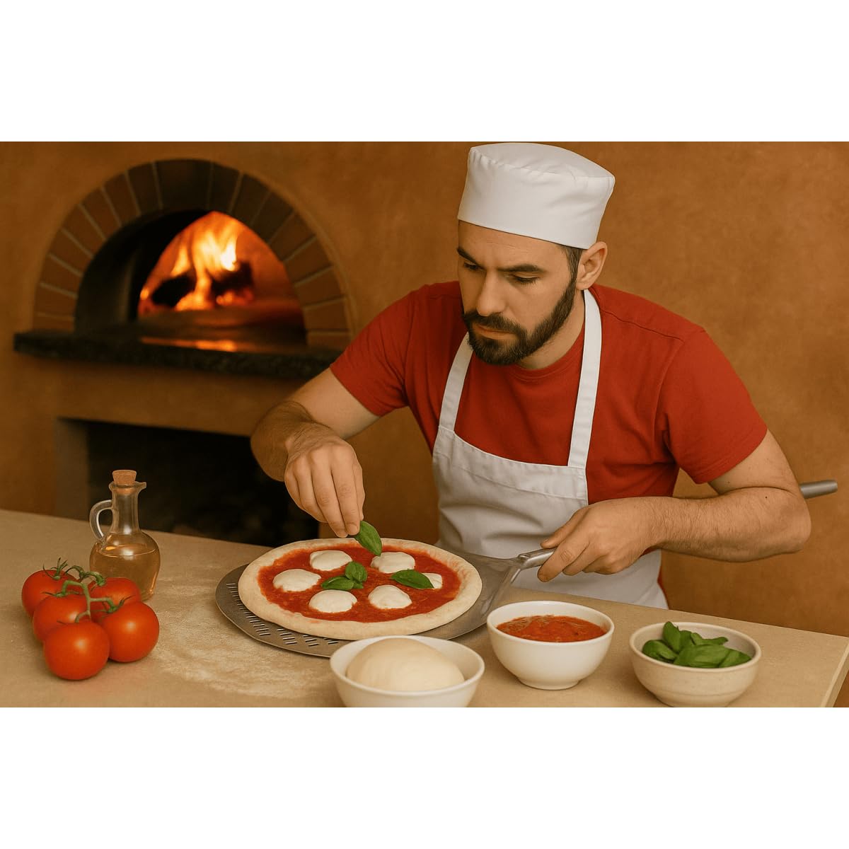 INTEC - Paletta per pizza rotonda alluminio alimentare spatola Ø36 cm manico 65-120 cm qualità professionale