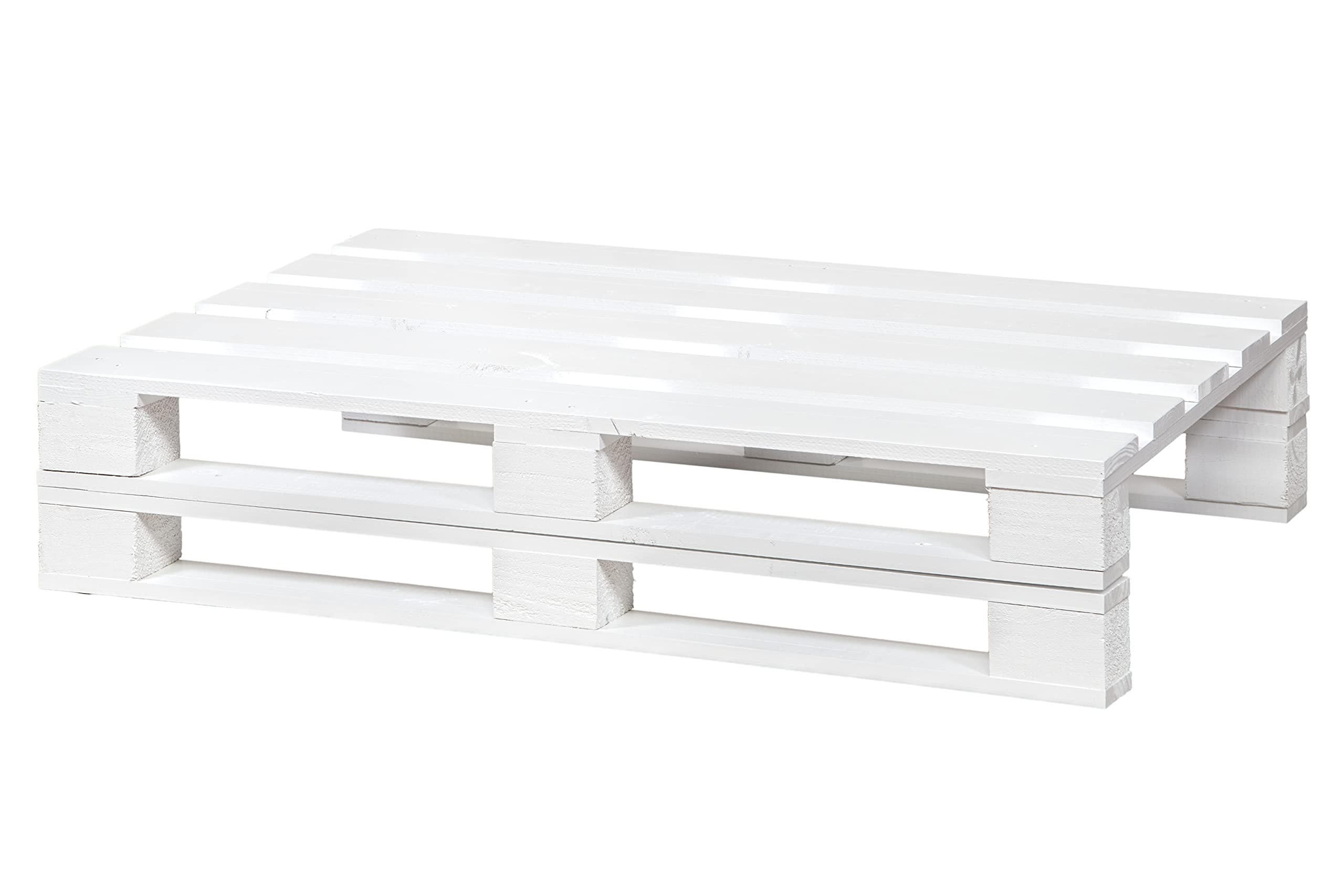 Banco DE PALETS Lijado Y Cepillado - Interior/Exterior Nuevo Sillon PALETS/Banco para Patio (120cm X 80cm, Blanco)