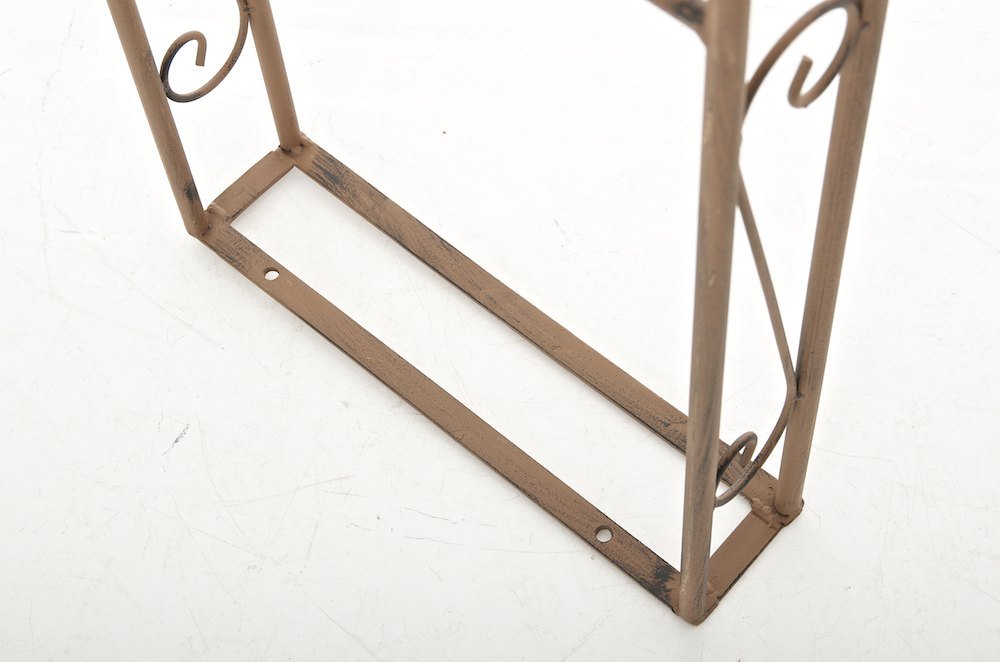 CLP Arcade De Jardin en Fer Forgé Lenz I Arche A Rosiers Robuste Et Stable I Support pour Plantes Grimpantes I Hauteur 264 cm, Couleur:Marron Antique
