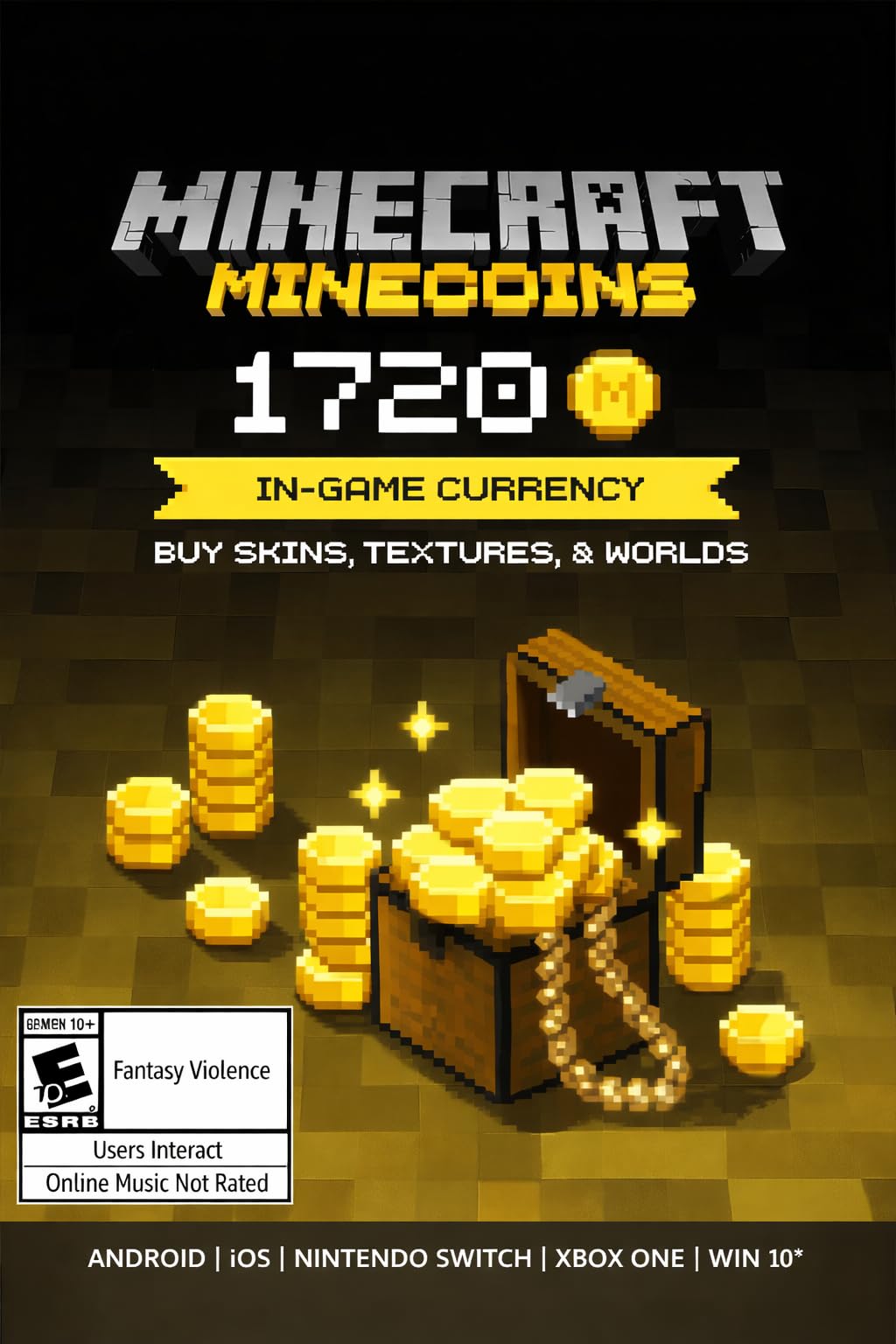 Minecraft Minecoins 1720 Global (Digital Code - Email Delivery Within 1 Hour)