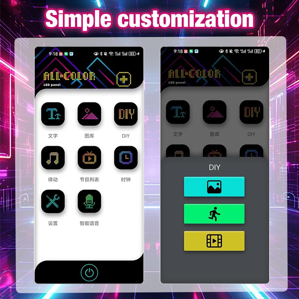 2 Luces Led de Ojos de Diablo para Coches, SUV, Ojos Led, 92 x 374 mm, Panel de Matriz Led Flexible, Programable, Letrero Led Animado, Control por Aplicación Bluetooth y Mando a Distancia