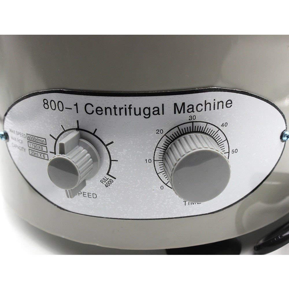 Centrífuga de mesa centrífuga de laboratorio, altura de tubo de ensayo, máquina de centrífuga eléctrica, 6 unidades, 25 W, 4000 rpm