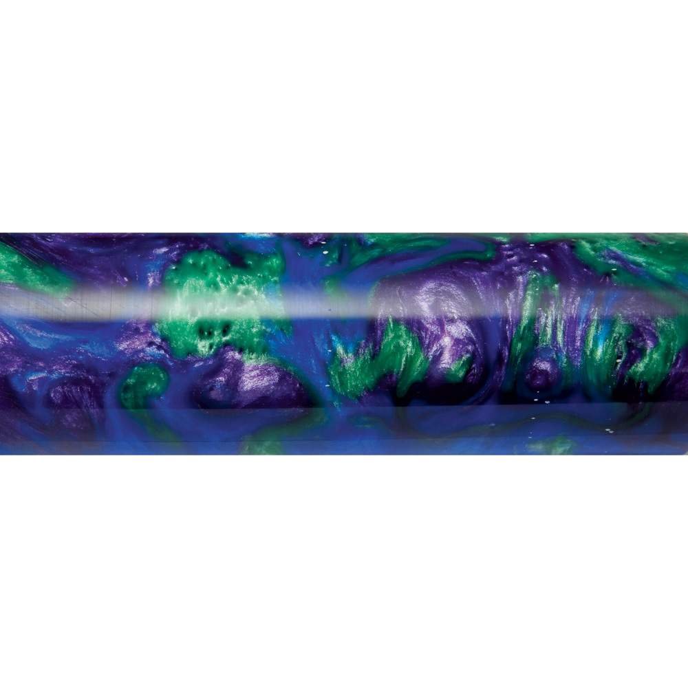 ROCKLER Iridescent Acrylic Handle Blank, 1.5" x 1.5" x 6"L, 1 Each