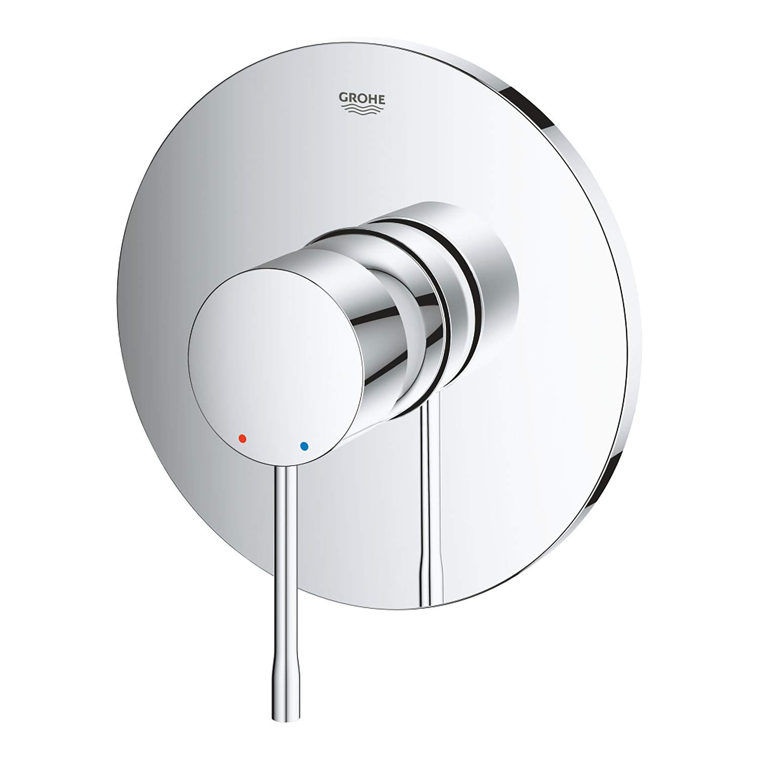 Grohe Chrome Essence Concealed Shower Mixer Trim Set (Metal Lever And Escutcheon Retroactively 6° Adjustable, 46 Mm Ceramic Cartridge, Without Roughing-In-Set), 24057001