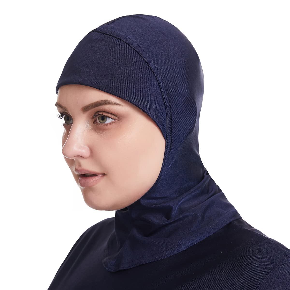 Odizli Costume da bagno da donna taglie forti, musulmano, islamico, Burkini, a maniche lunghe, Built in Bra+pantaloni da nuoto + Hijab 3 pezzi