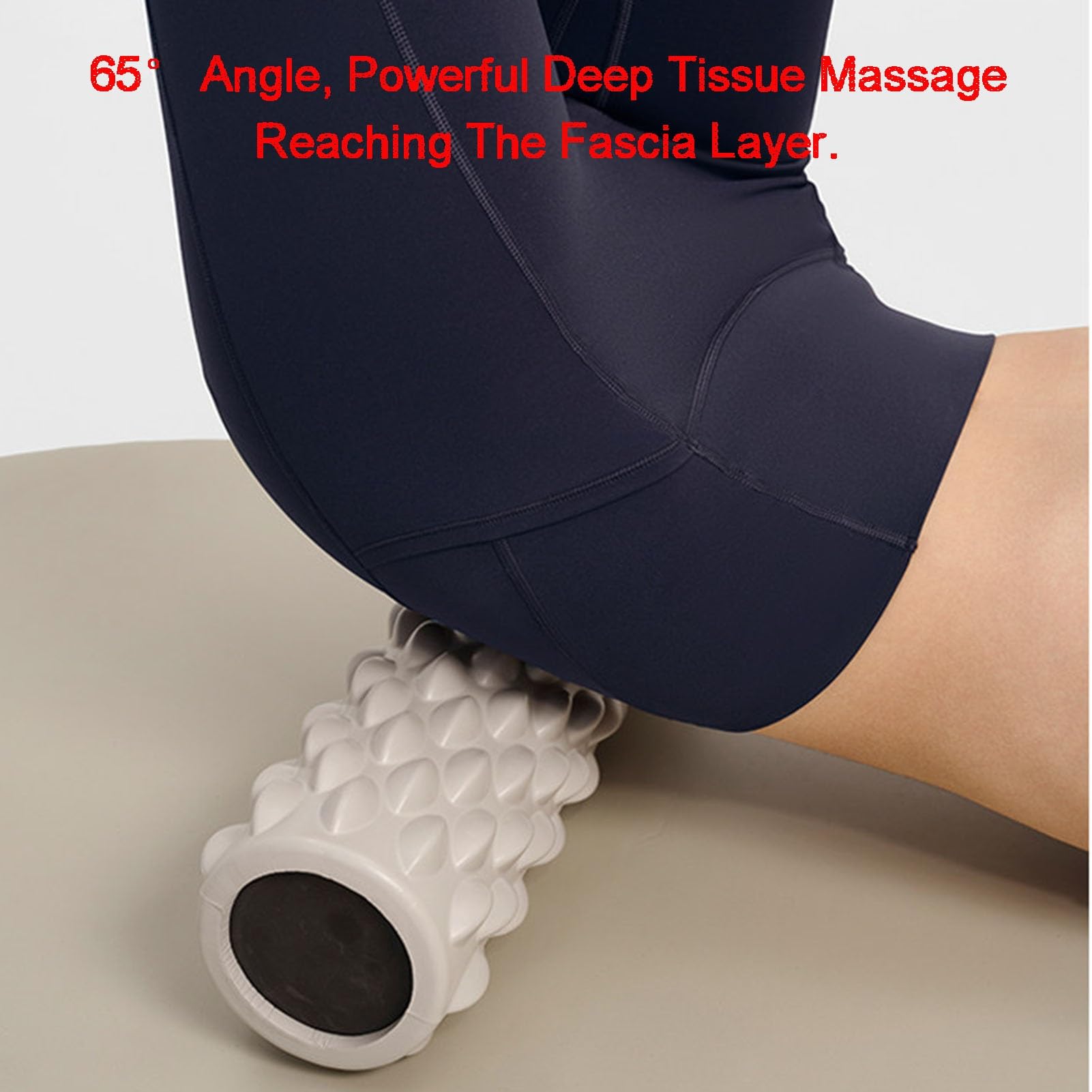 Rodillo De Espuma Masajeador De Tejido Profundo,Rodillo De Espalda De Masaje Con Textura Ondulada,Para Masaje Muscular Profundo Pilates Yoga(Color1)
