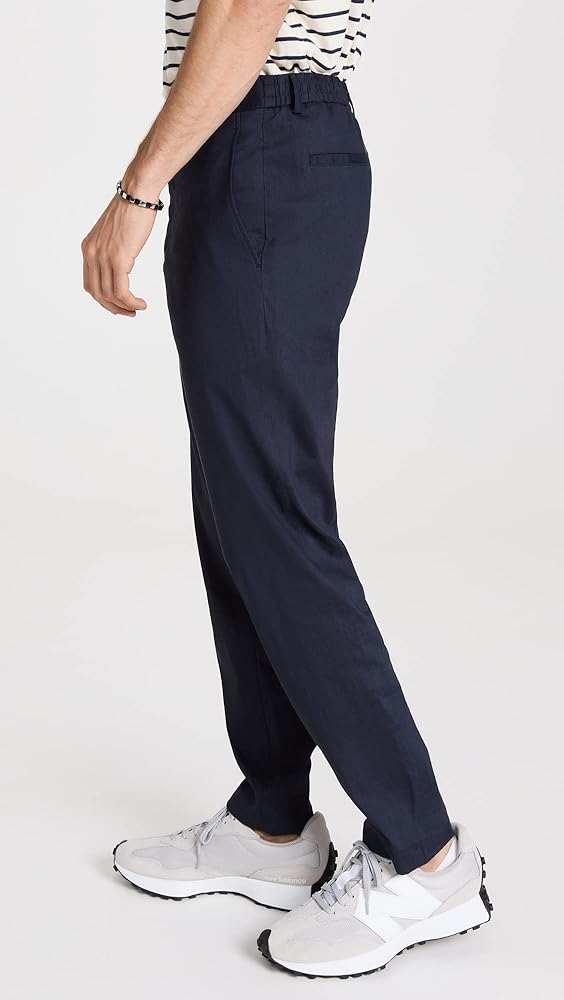 Theory Men's Curtis Drawstring Pant in Crunch Linen, Space