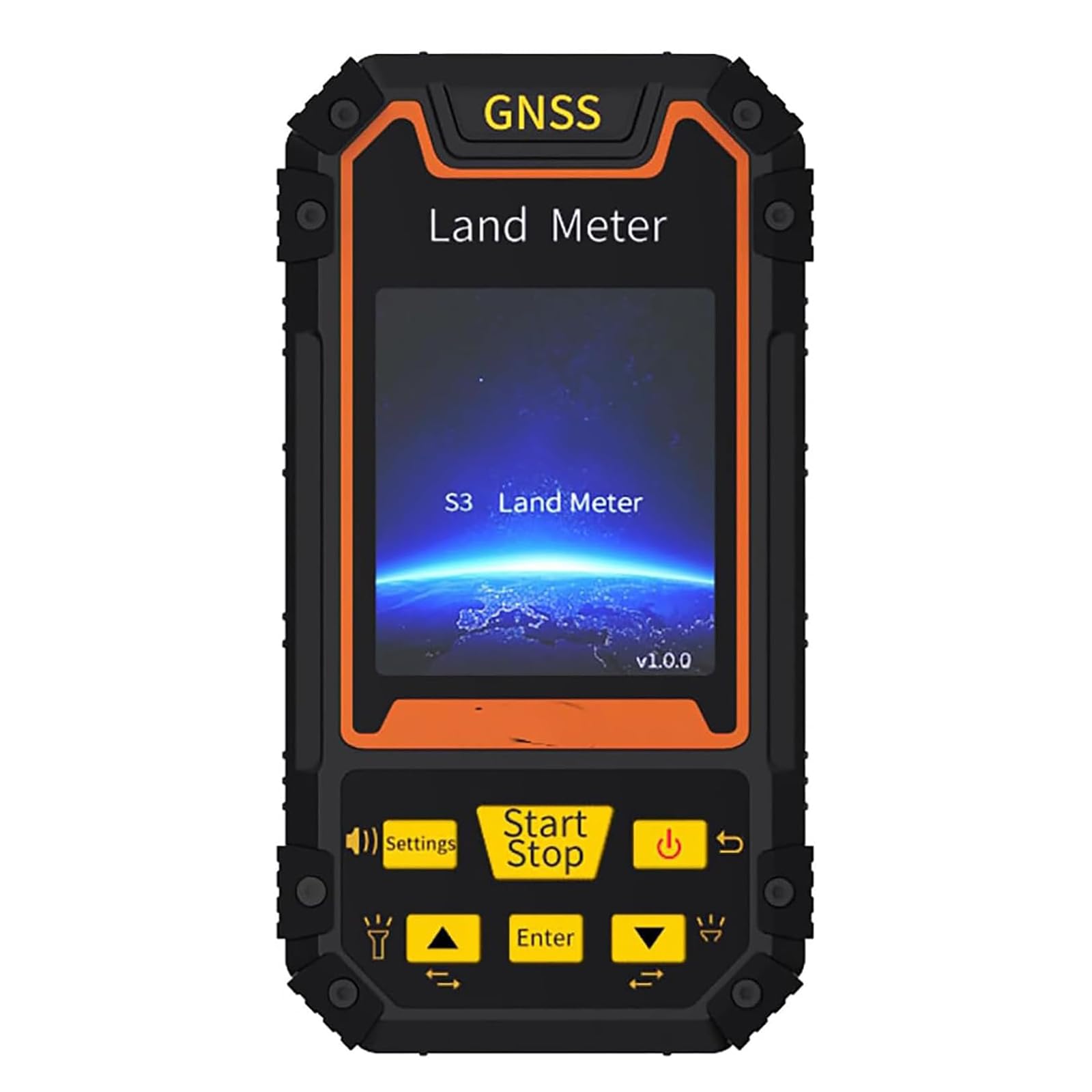 Lądomierz GPS o wysokiej dokładności, ręczny sprzęt pomiarowy GPS z kolorowym ekranem LCD 2,4 cala, godziny pracy: 18 godzin/pomiar wysokości / weryfikacja pieniędzy, do gruntów rolnych