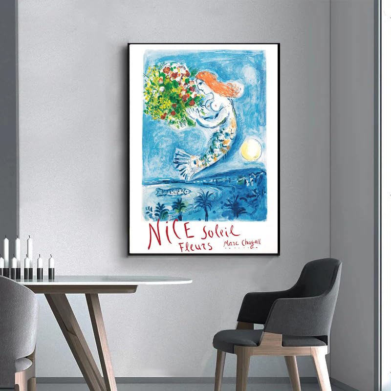 Amazon.co.jp: マルク・シャガール ポスター《人魚の花》ウォール
