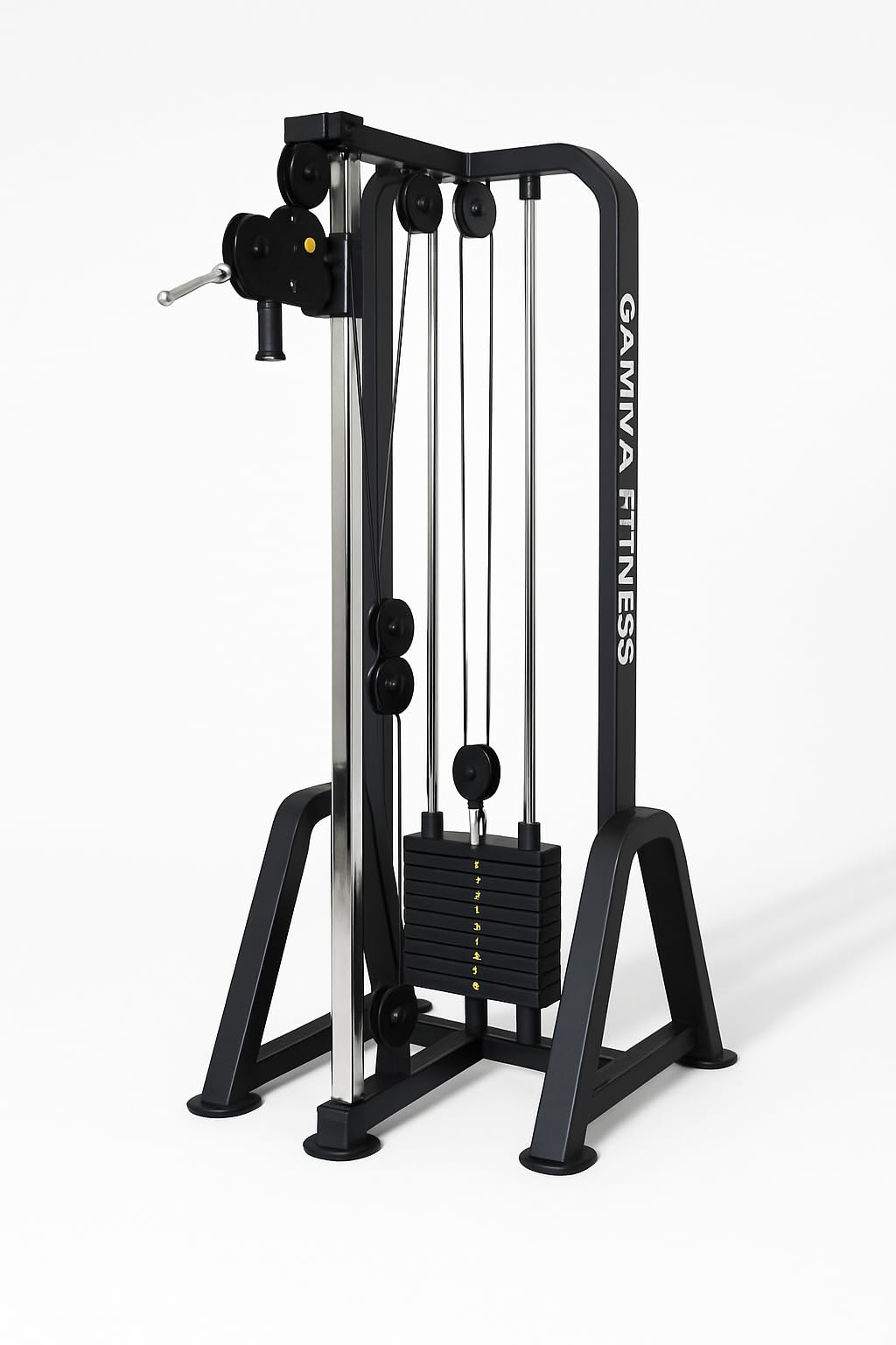 Gamma Fitness Premium Home Gym GF-1000 – Heavy‑Duty Cable Pulley Machine • Metal Stack • 4×2″ Reinforced Frame • CNC‑Cut, ISO‑Certified (80 Kgs)-image-49