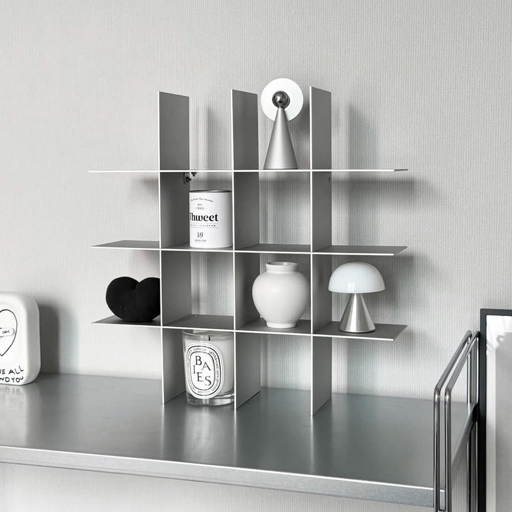 オープンシェルフ　シルバー 楽天市場】O'gre オグレ グリッドシルバーオープンラック 韓国