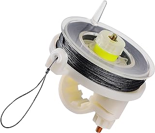 Kevlar Trip Wire on Reusable Reel (85ft), 12 Gauge Kevlar Line for Camping Perimeter Alarm and Early Warning Security Trip Alarm