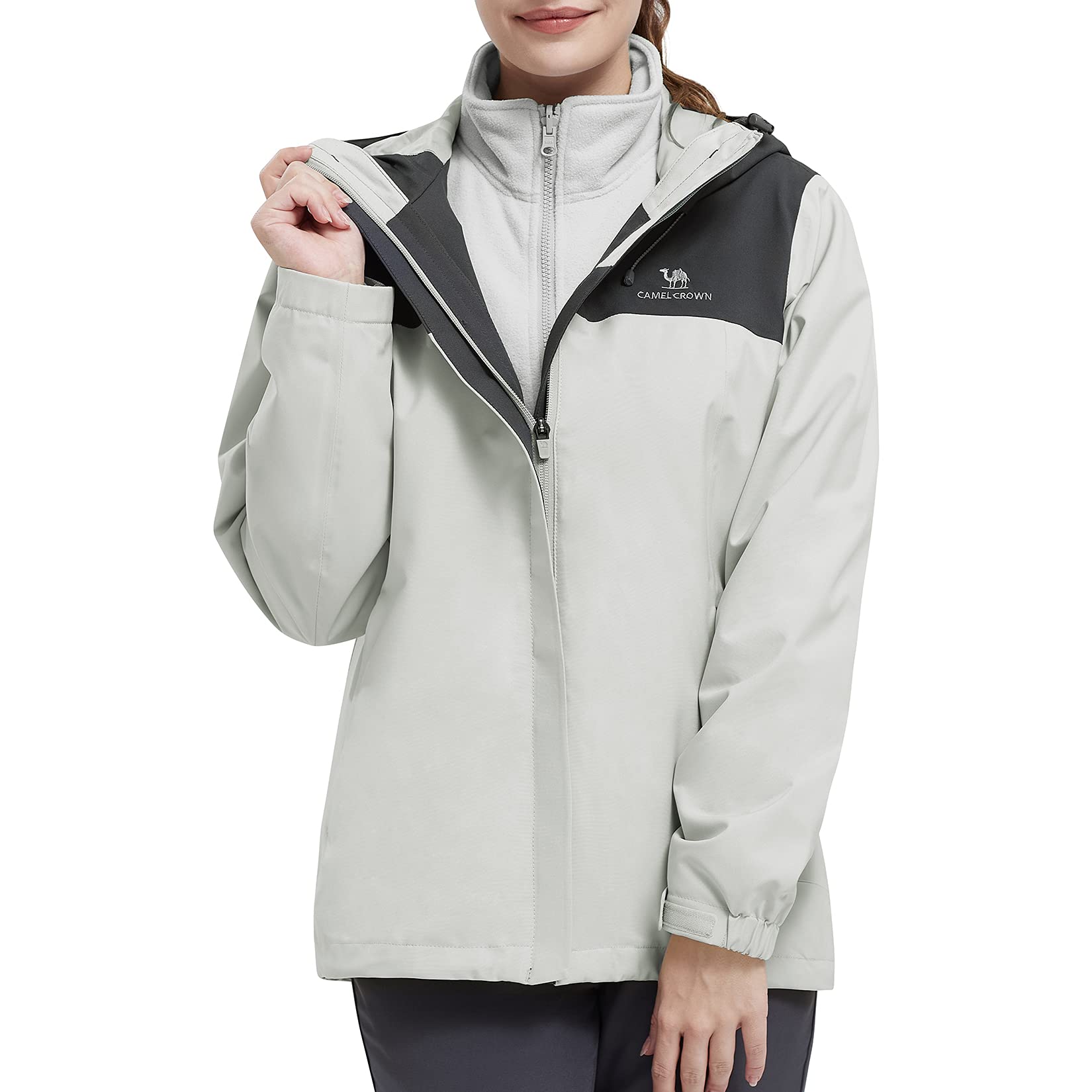 Camel Crown Women's Winter Jacket CAMEL CROWN Women's Ski Jacket 3 In 1 ...