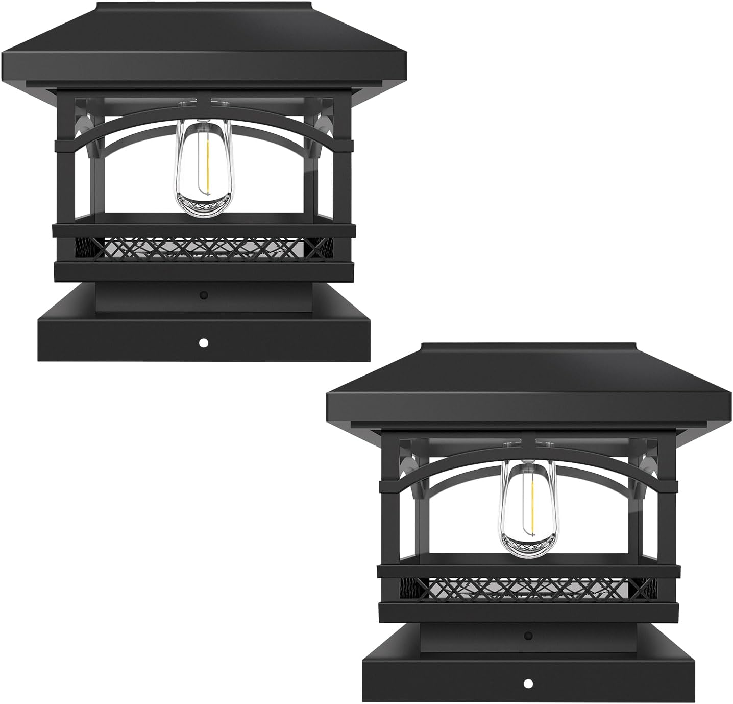 TWINSLUXES Solar Post Cap Lights, Bright LED Solar Powered