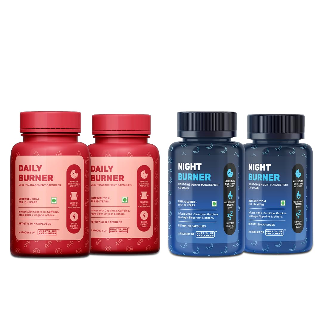 What’s Up Wellness Daily + Night Burner Combo | 24-Hour Weight Management | Burn Fat Day & Night | Craving Control & Sleep Support-image-11