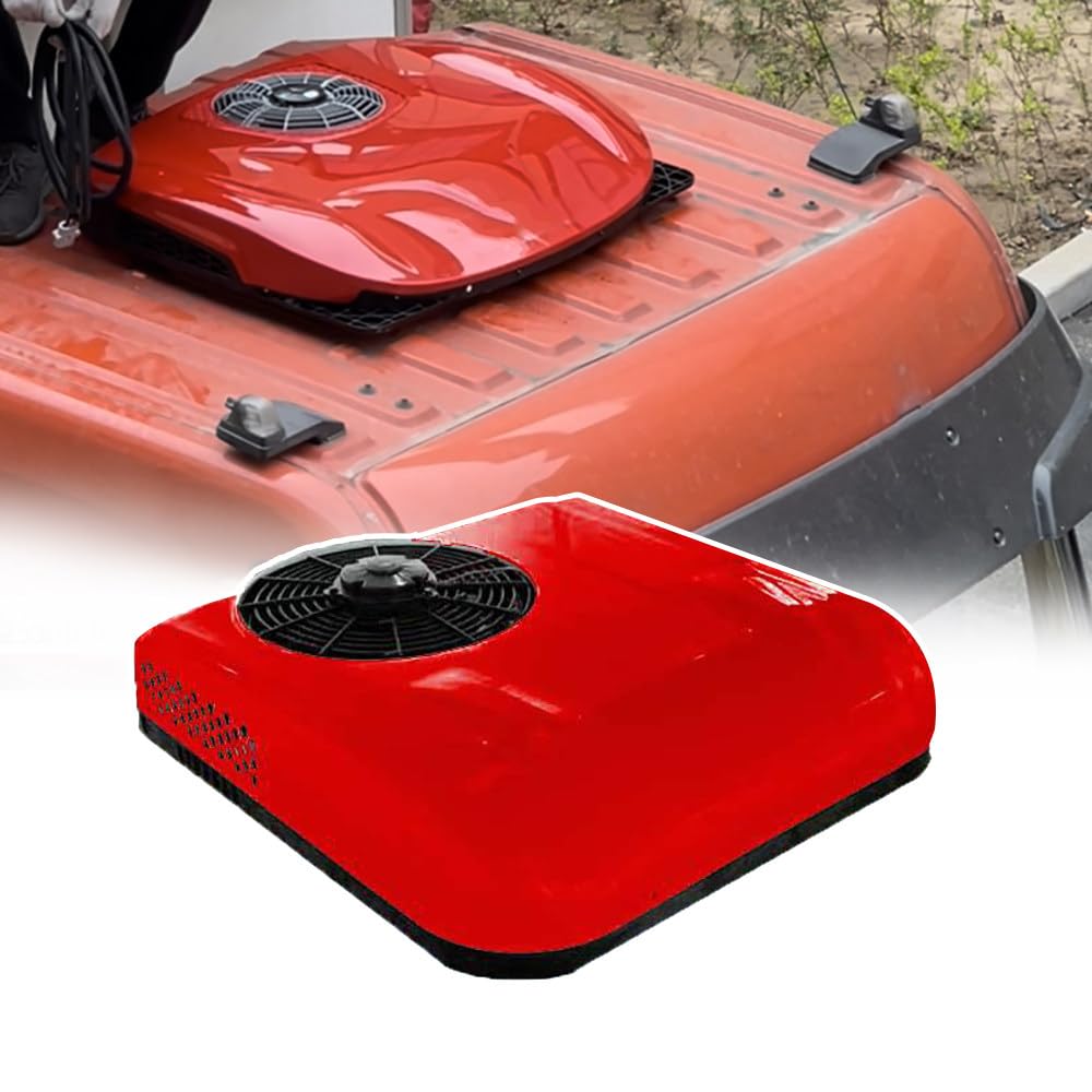 Klimatyzator 12 V/24 V DC – ultracienki klimatyzator dachowy do minivanów, ciężarówek, pojazdów terenowych i rolniczych, kamperów, koparek - wydajne rozwiązanie chłodzące