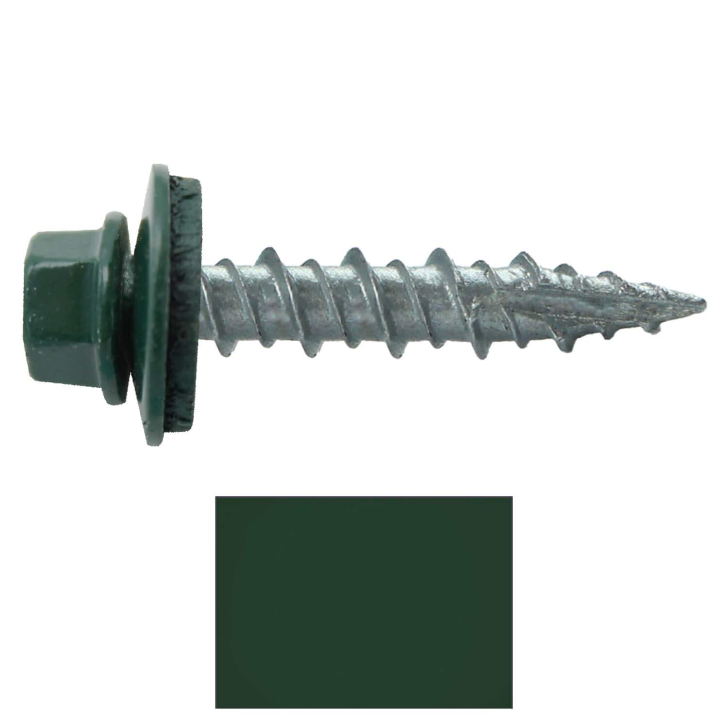 Charcoal Metal Roofing Screws - 10 Pack -10