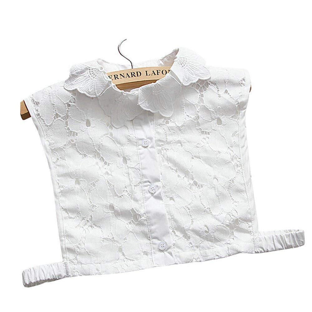 Stylish Detachable Fake Collar Half Shirt Blouse Lace Petal Shirt Collar Faux Collar Dickey Collar