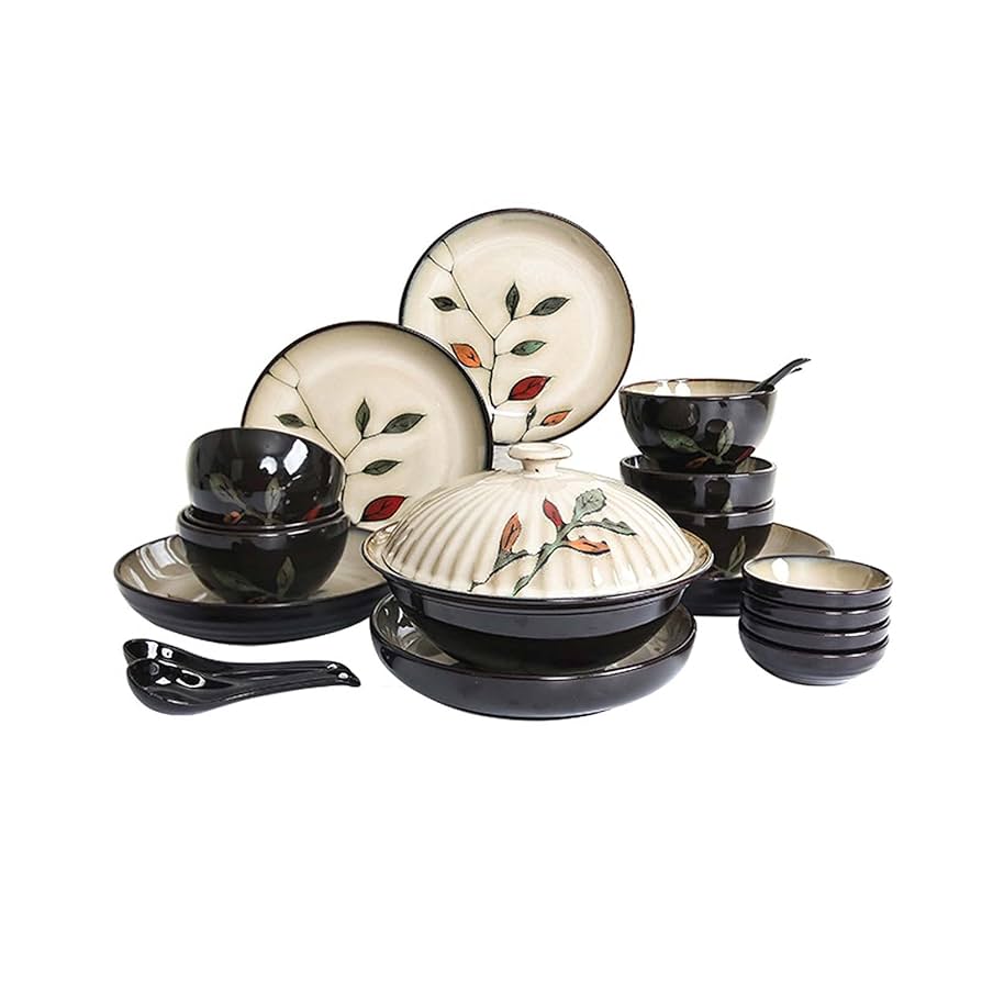 Amazon.co.jp: 20ピース 食器セット セラミック キッチン