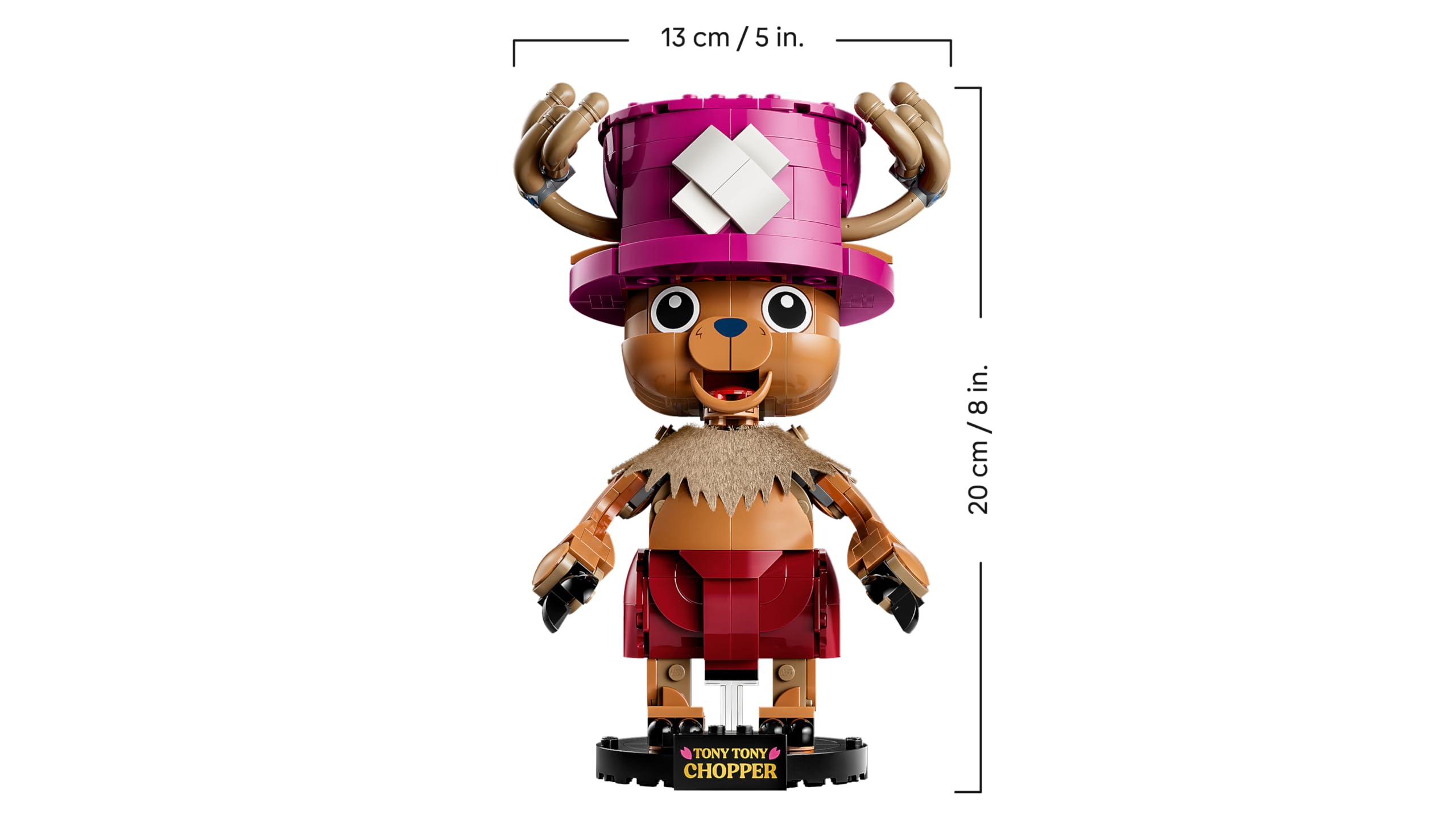 LEGO ONE PIECE Tony Tony Chopper - Sammelfigur mit Zubehör inkl. Rumble Ball - Niedliche DIY Deko für Schreibtisch oder Schlafzimmer - Geschenk für Jungen, Mädchen und Fans ab 9 Jahren - 75643