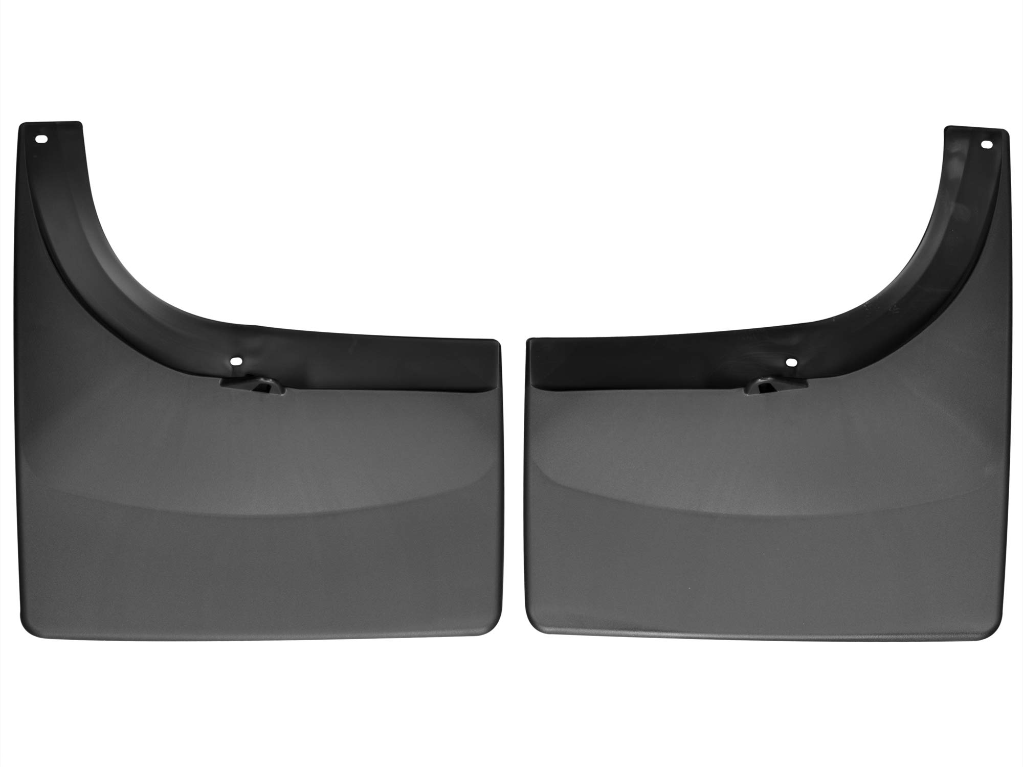 WeatherTech Custom No Drill Splash Guard MudFlaps for GMC Sierra, Silverado - Rear Pair (120027), Black