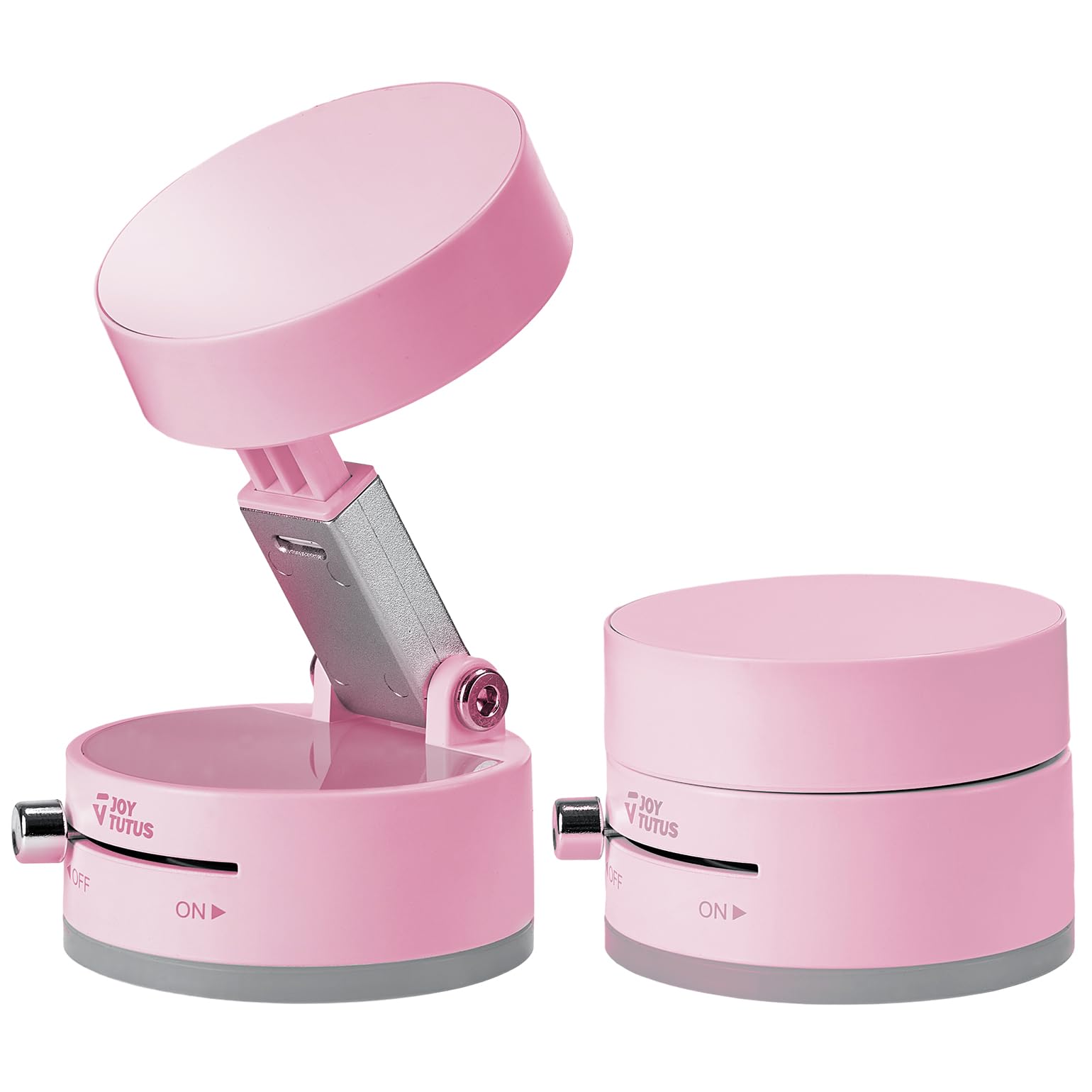 JOYTUTUS Shower Phone Holder, Reusable Suction Cup Phone Mount for Shower, Mirror, Kitchen, Window &amp; Bathroom, Shower Phone Mount Compatible with iPhone 17, 16, 15, 14, 13 &amp; All Phones,Pink,1 Pack