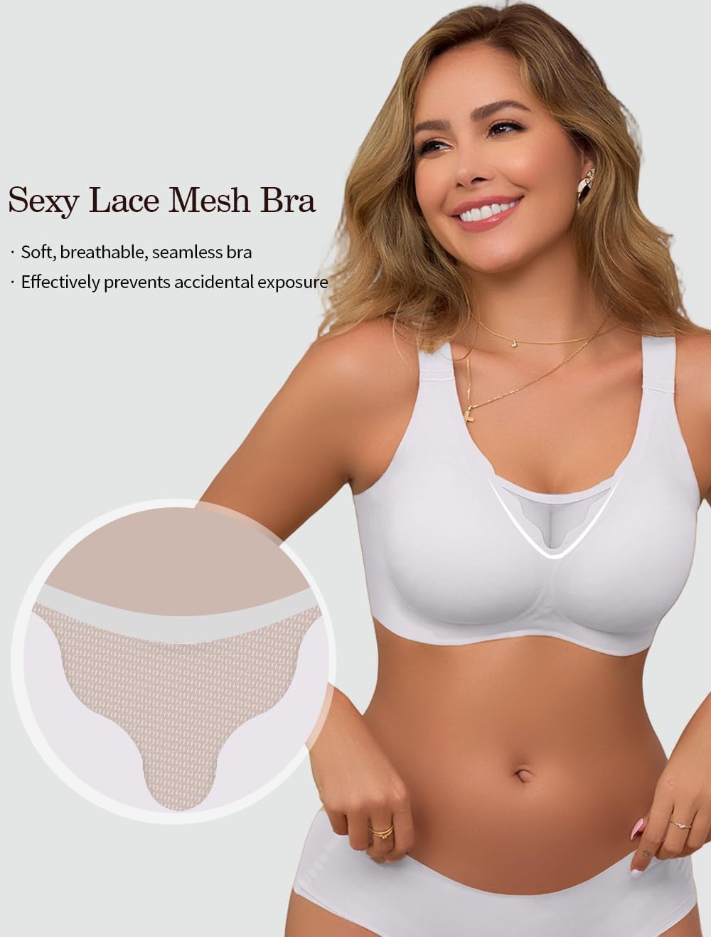 Jelly Bras for Women No Underwire Wireless Seamless Bras Full Coverage Comfortable Bras Everyday Bra - Image 5