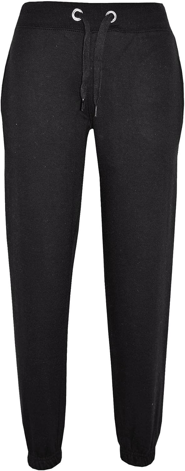 Kids Girls Boys Plain Tracksuit Hooded Hoodie Bottom Jog Suit Joggers 5-13 Years
