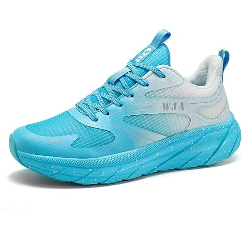 WJA Men's Road-Running-Shoes Walking Fashion Athletic Sneakers Comfort Lightweight Working Gym Mesh Shoes.