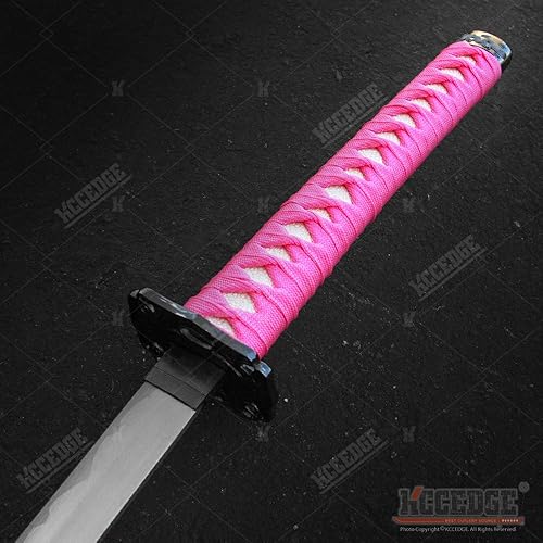 Miniatura 3 de Espada Katana Dragón Samurai, espadas con hojas de metal de artes marciales japonesas, entrenamiento de espada para prácticas de táctica ninja,