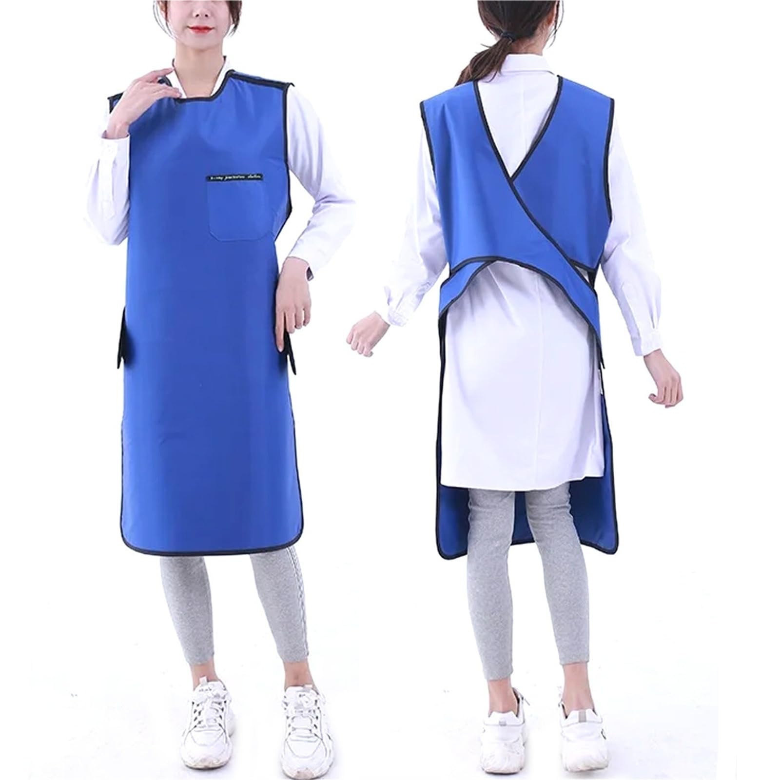 Grembiule Protettivo Raggi X Piombo 0.35mmPb 0.5mmPb Abbigliamento Protettivo Radiologico per Odontoiatria Clinica Veterinaria CT MRI Schermatura Professionale per Adulti Unisex | 0.35mmpb,Small