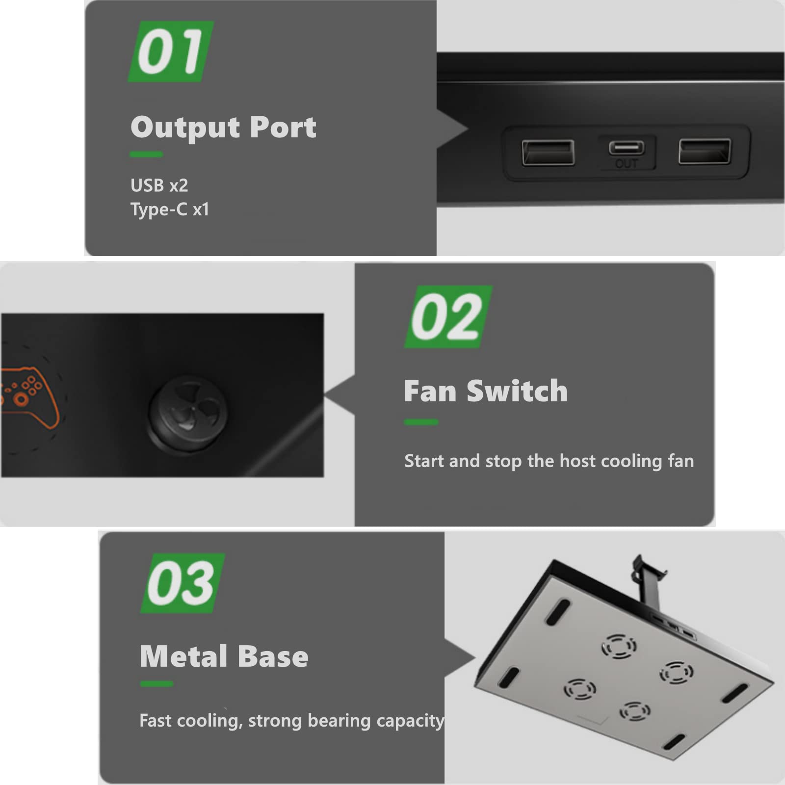 Acogedor Soporte de refrigeración vertical para consola Xbox Series X y controlador, base de carga dual para gamepad con batería recargable de 1400 mAh y ventilador de refrigeración serie X