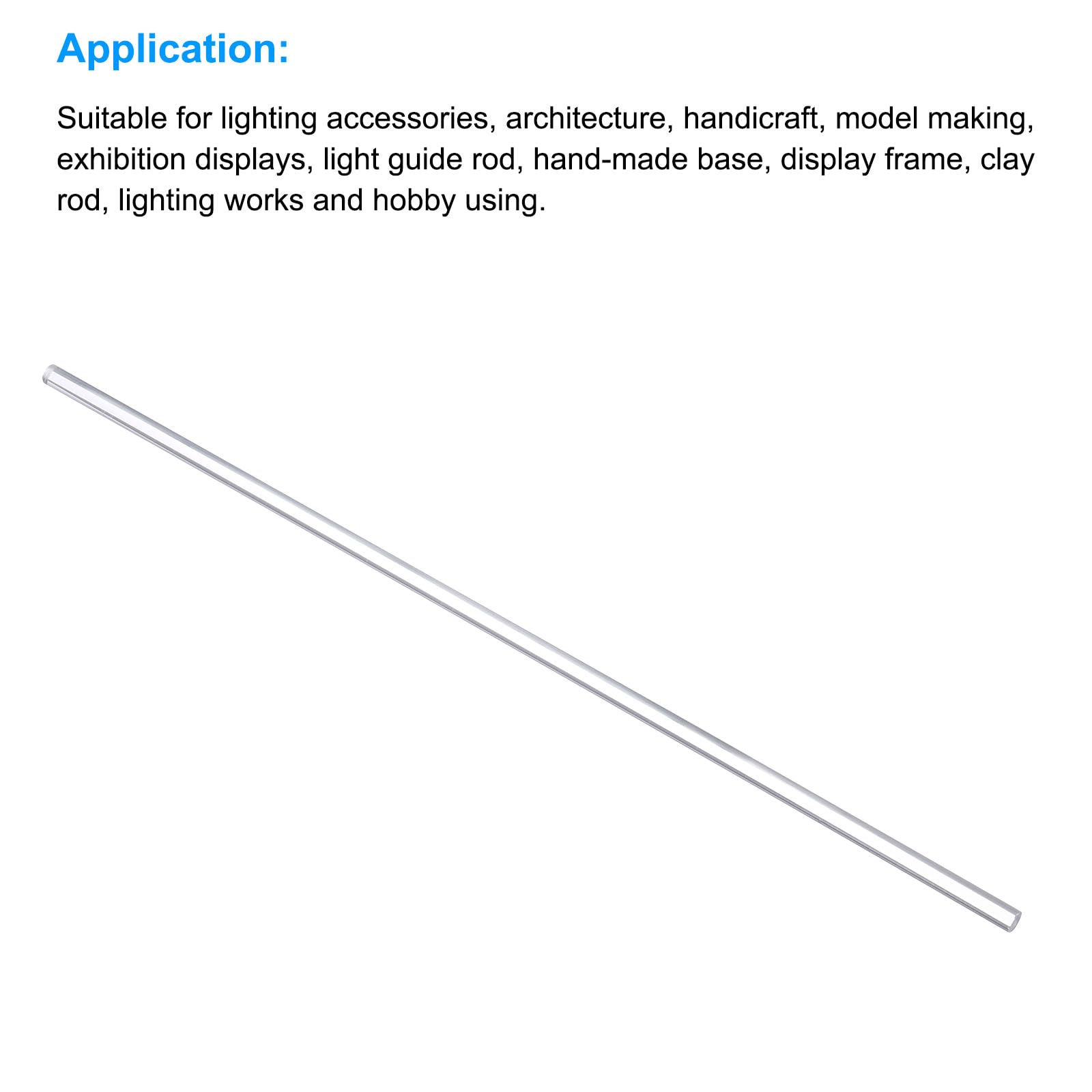 QUARKZMAN Schwarzer ABS-Kunststoffstab, 1 Zoll Dick & 12 Zoll Lang - Perfekt Für DIY-Projekte