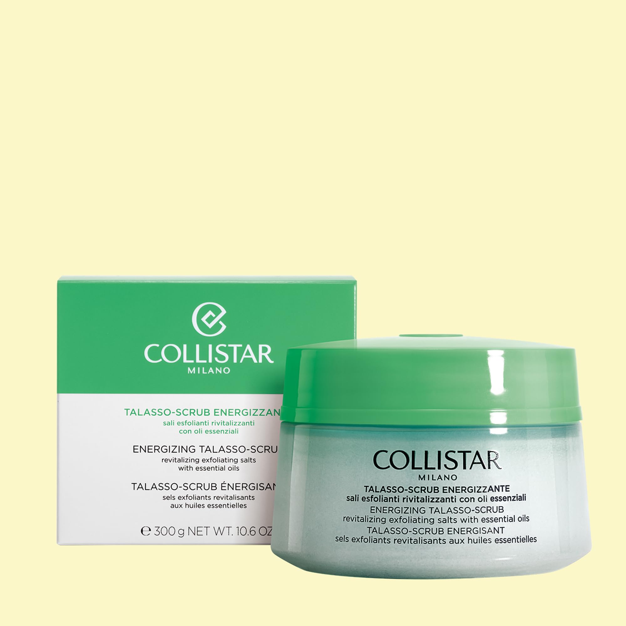Collistar Talasso Scrub Energizzante, con Sali Marini Esfolianti e Oli Essenziali, Effetto SPA Rivitalizzante, Idratante e Levigante, Aromaterapia, 300 g