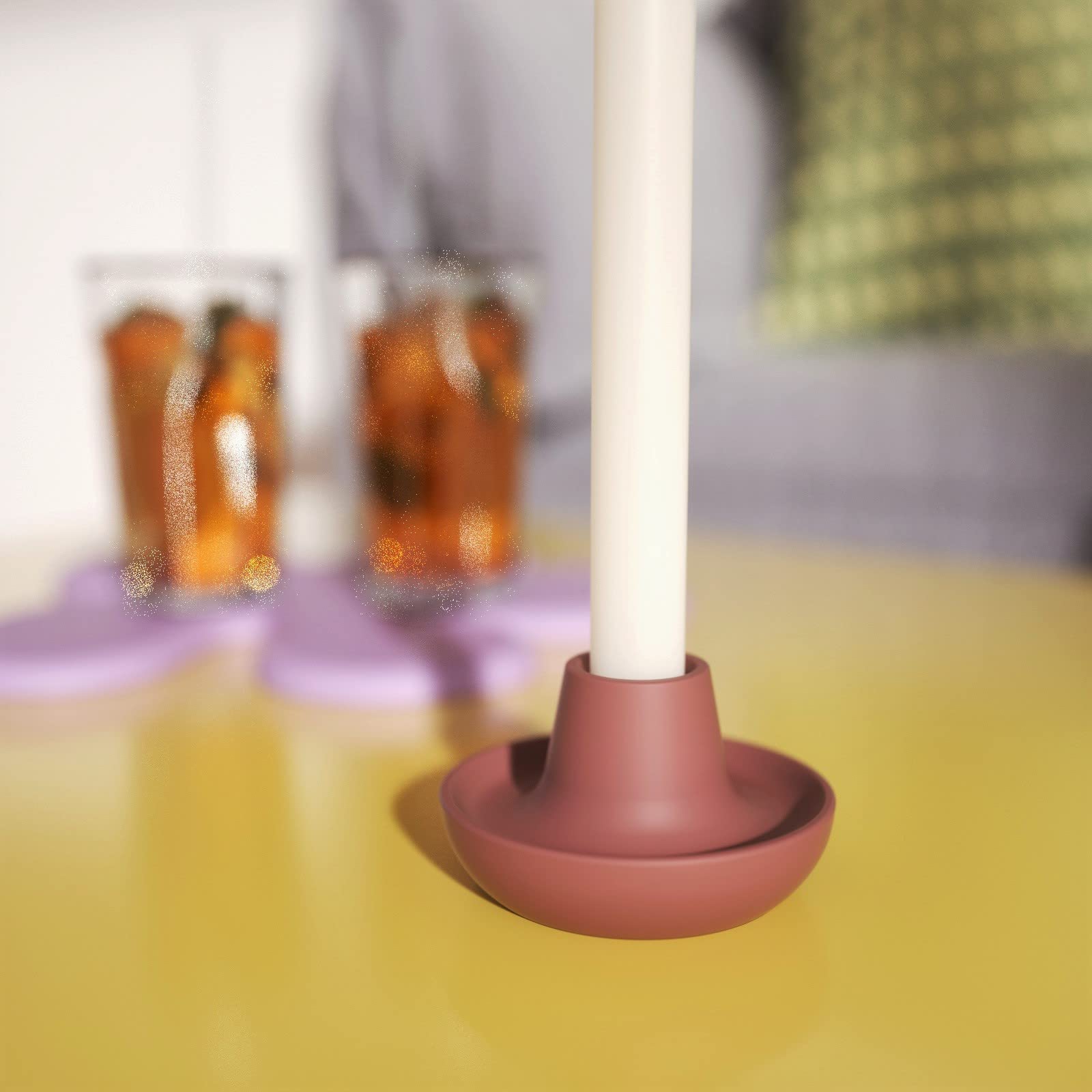 BOOWAN NICOLE 200ML Rund Kerzen Jar Beton Gießform mit Nachfüll
